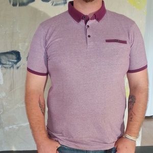 NEW Denim & Flower vintage look Golf knit shirt