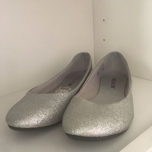 Sparkly ballet flats