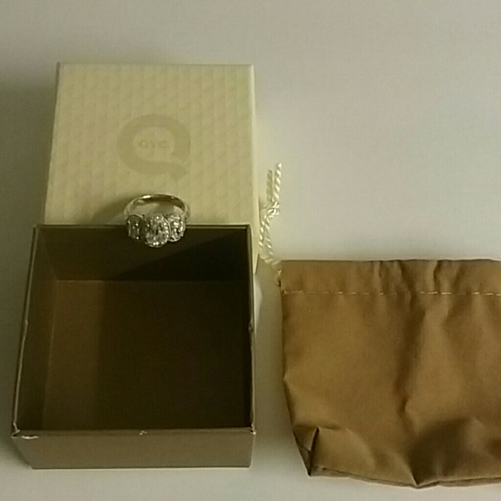 QVC Diaminque Sterling Silver Ring