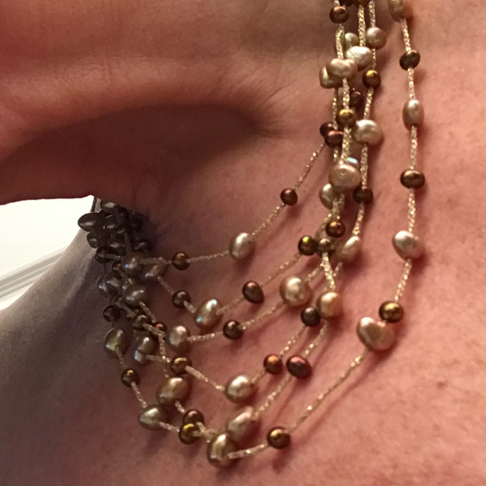 Pearl multi strand necklace. NWOT