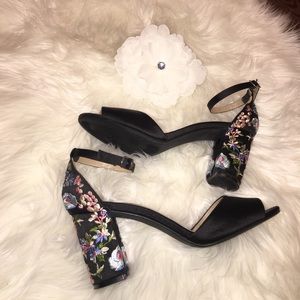 Steve Madden Black Delilah Satin Sandals