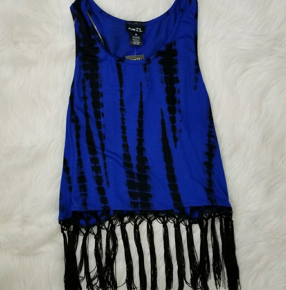 NWT Rue 21 Fringed Tank Top