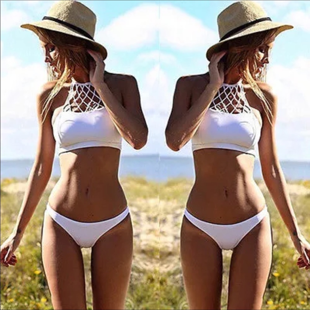 🌴New🌴Mesh Crochet  Bikini