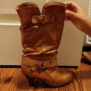 Apt 9 tan boots size 6.5