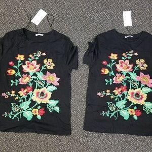Floral print t-shirt