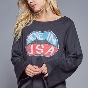 I& Boutique MADE IN THE USA Bell Sleeve Blouse