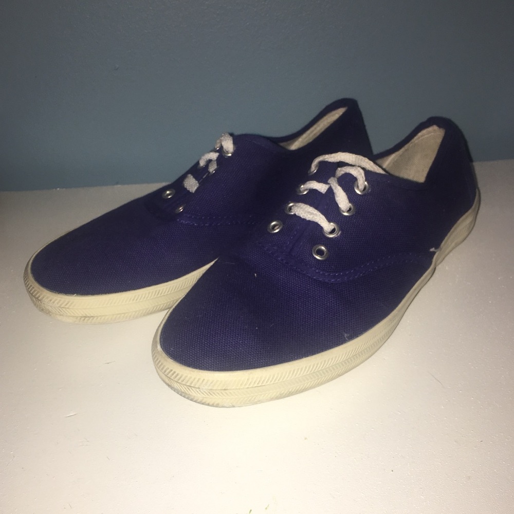 Blue Vintage Inspired Lace-Ups