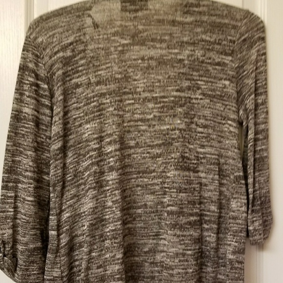 Gray & Black cover up shirt - Picture 3 of 3