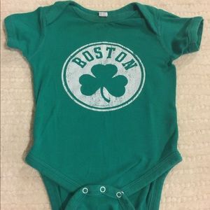 12 month Boston Celtics onesie