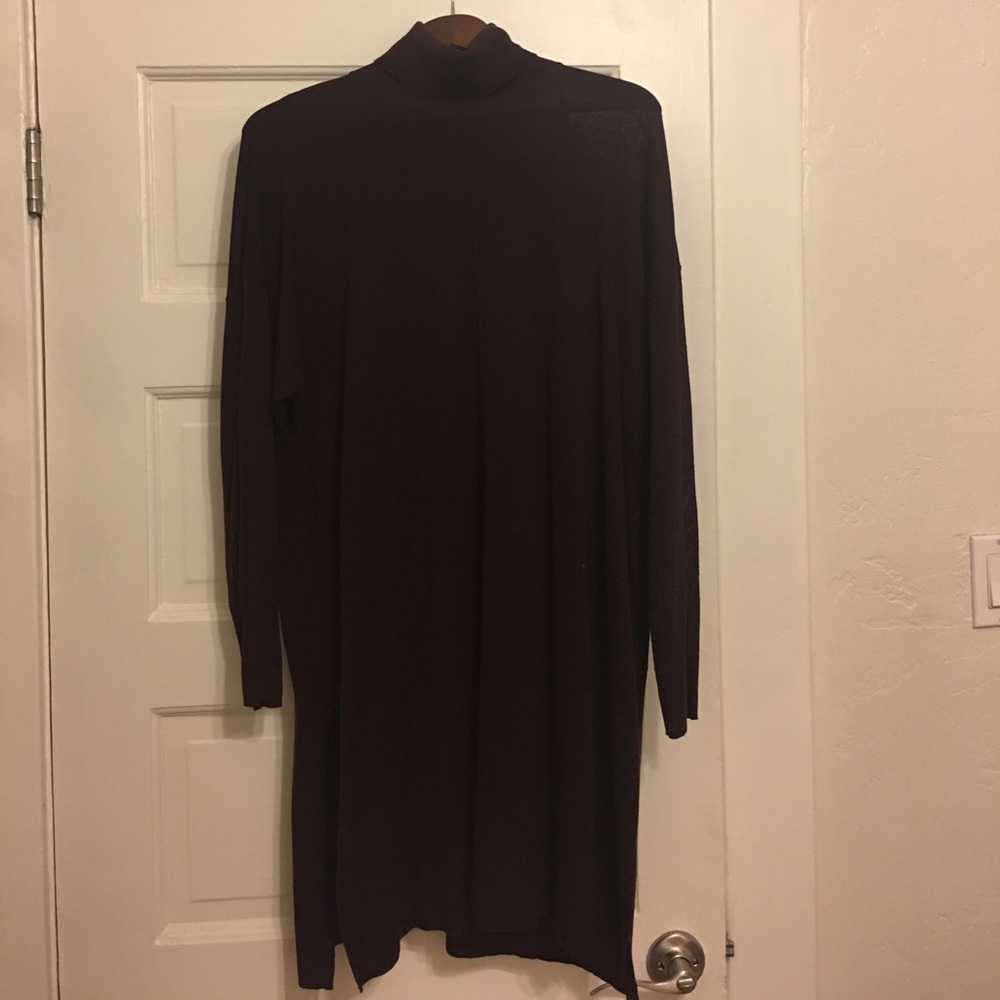 H&M eggplant tunic sweater, xl