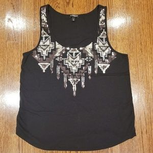 Express Black Aztec Tank