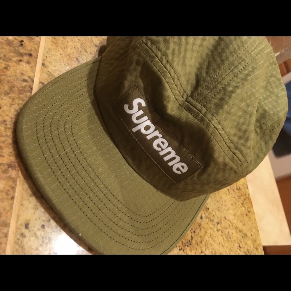 Olive green supreme ribstop 5 panel