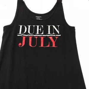 Due In July Maternity Tank Top