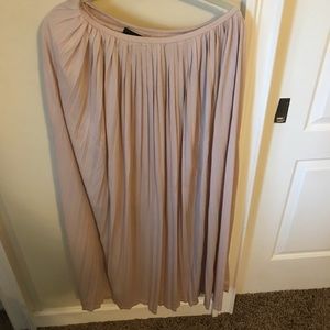 Blush pink maxi skirt Flowy Size Medium