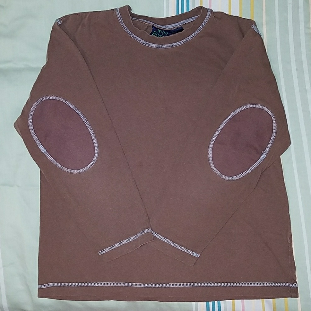 Brown mini Boden long sleeve shirt
