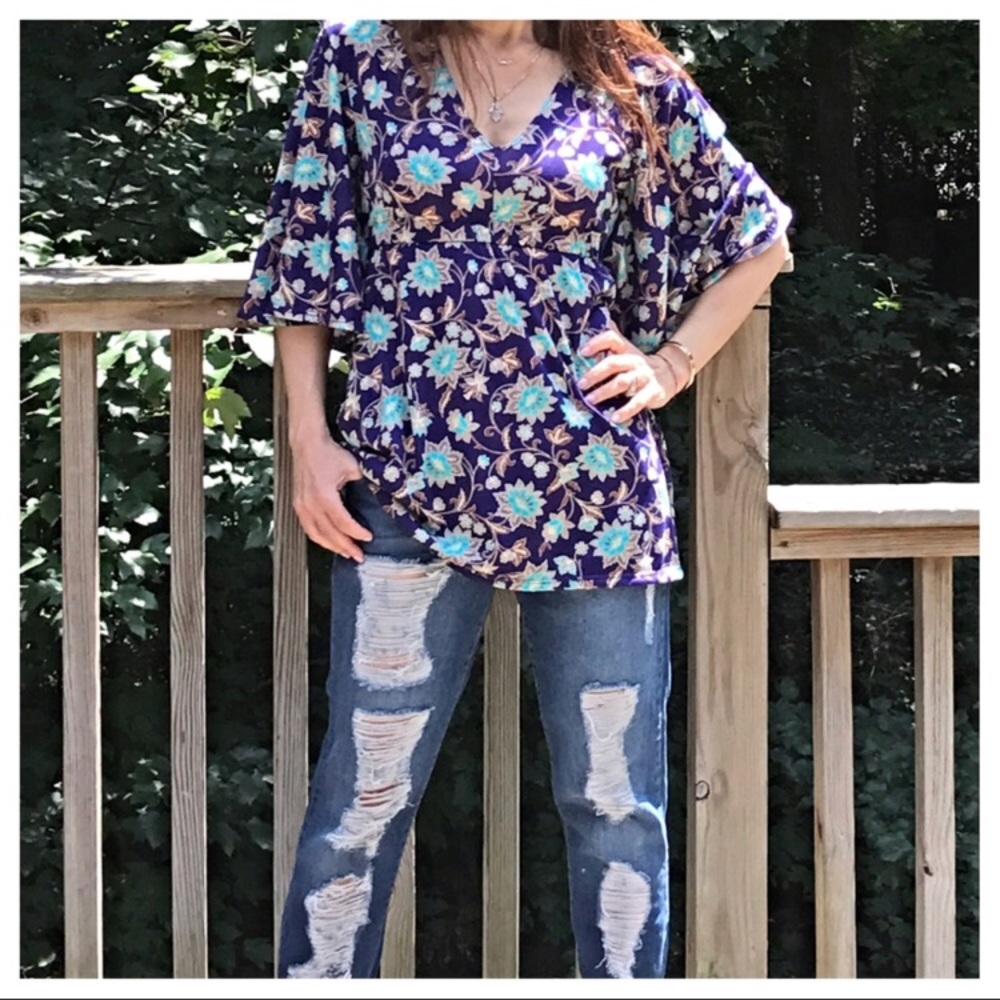 Bohemian Floral Tunic
