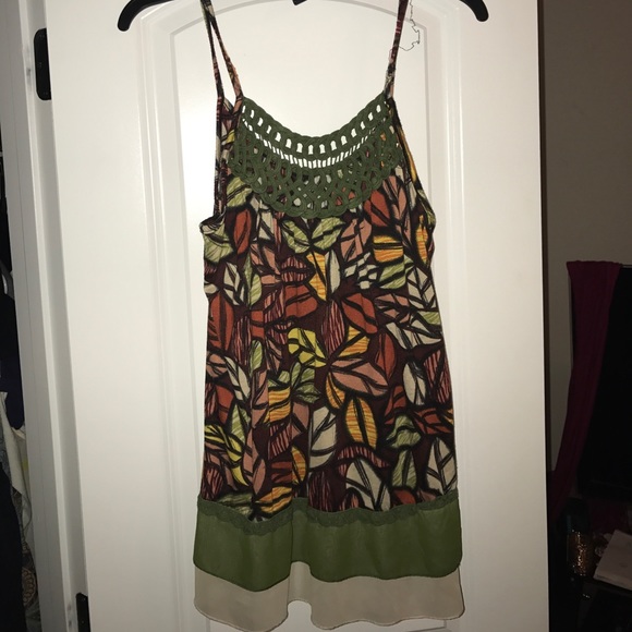 Knitted front spaghetti strap shirt - Picture 1 of 2