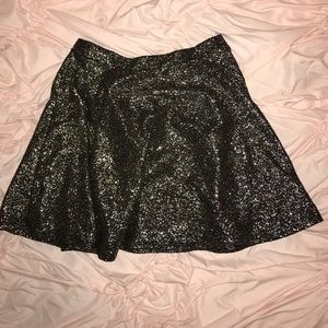 Metallic Skater Skirt