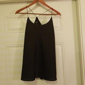 Black Ruffle Cami - Size M