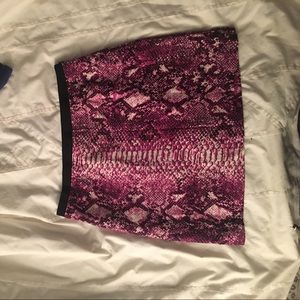 Pink print Loft skirt