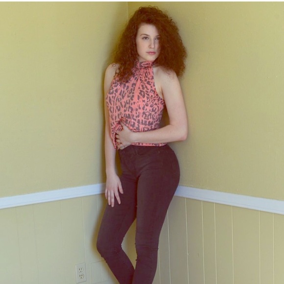 Cheetah print dress top! - Picture 1 of 5