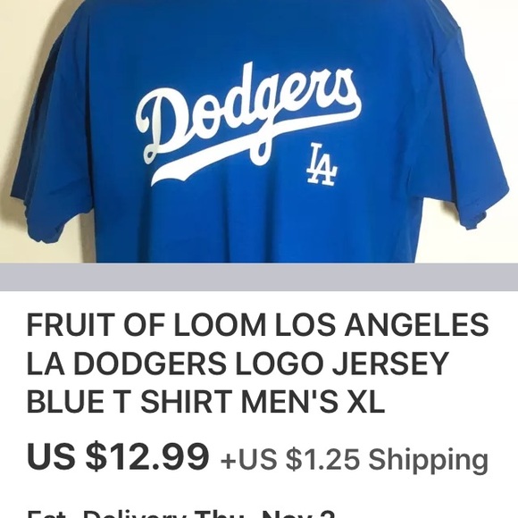 LA Dodgers T-Shirt. This is NEW without tag . 100 % Cotton - Picture 3 of 3