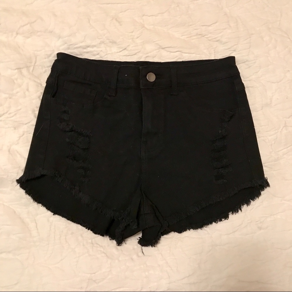 Brandy Melville Black High Waisted Shorts