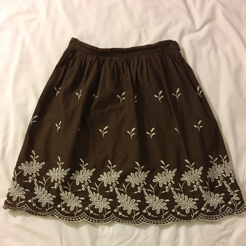Chocolate a-line skirt - Isaac Mizrahi for Target