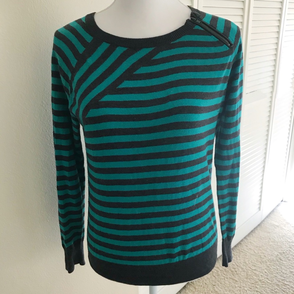 Halogen | Striped Pullover Sweater - image 1