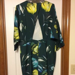 Floral print shift dress