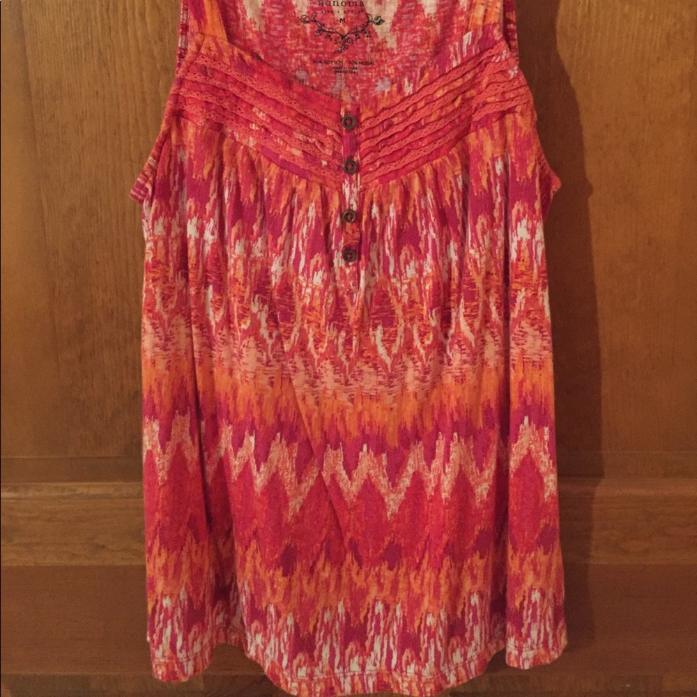 SOLD ☀️Sonoma multicolored cotton tank top
