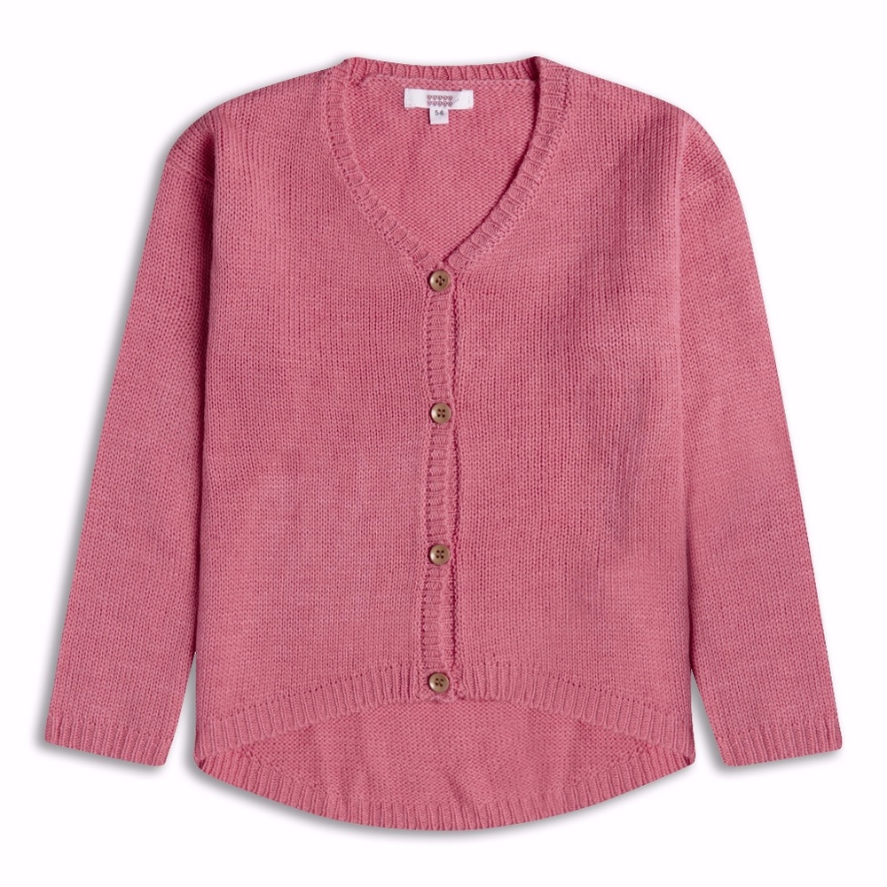 Fall/winter Pink Knit Cardigan