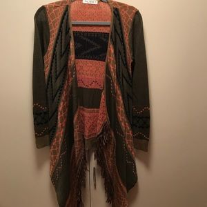 Boho Frayed Cardigan