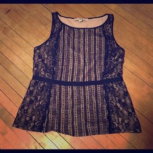 LOFT Lace Sleeveless Top