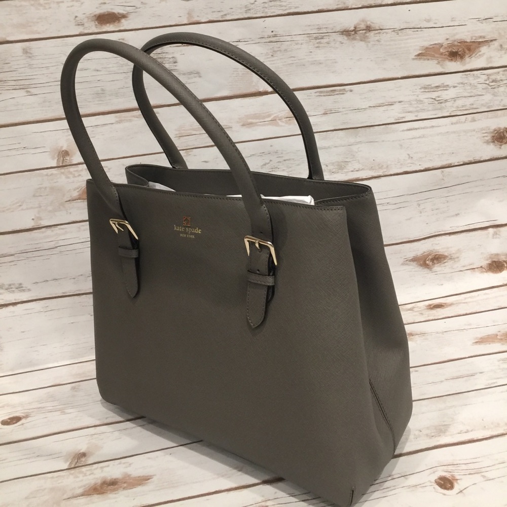 🔥SALE🔥NWT Kate Spade Cove Street Airel in Grey - Picture 2 of 5