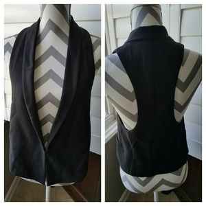 CAbi Black Tuxedo Style Vest