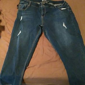 Lane Bryant Boyfriend Distressed Jeans