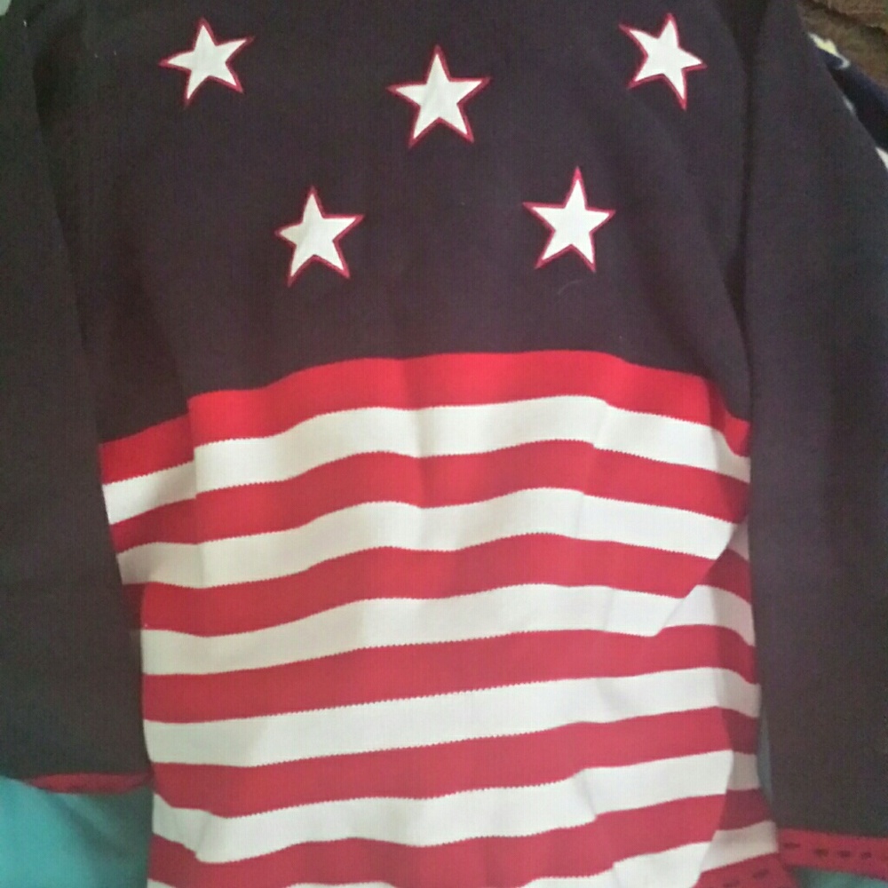 Women's large flag sweater