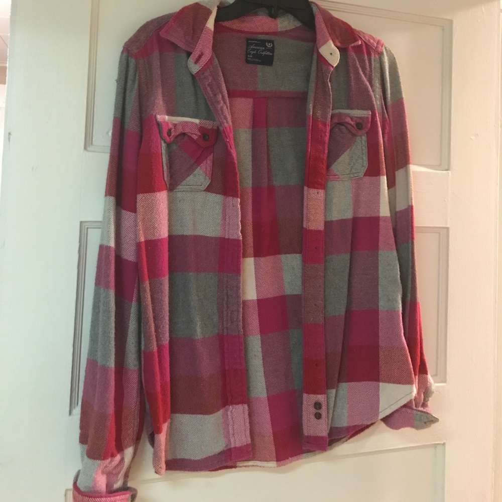 American Eagle Pink Flannel