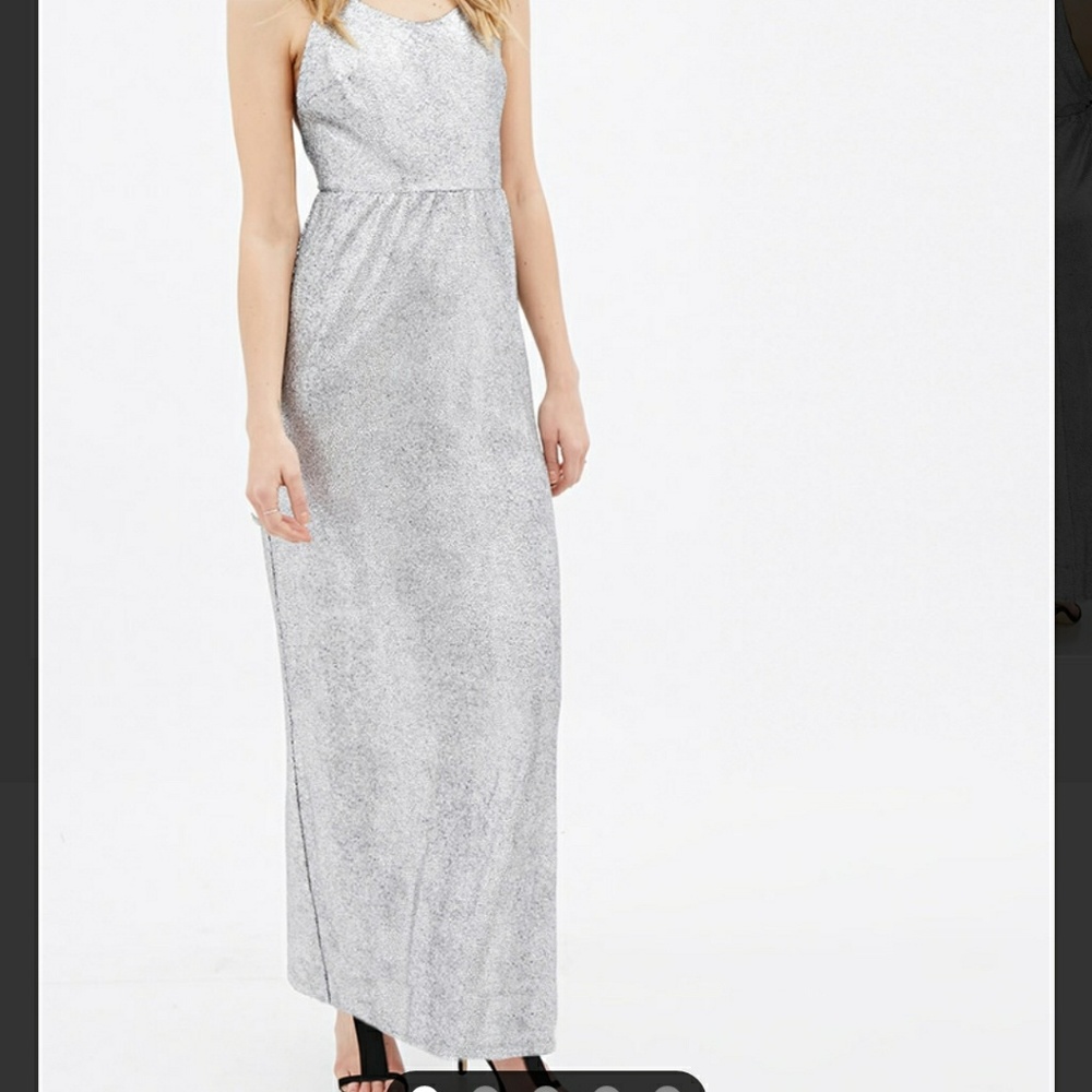 Silver formal dress