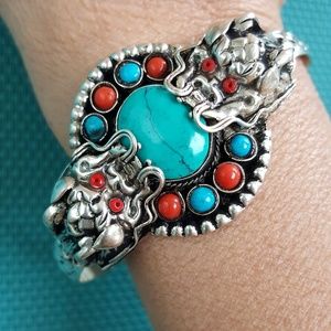 Vintage dragon cuff