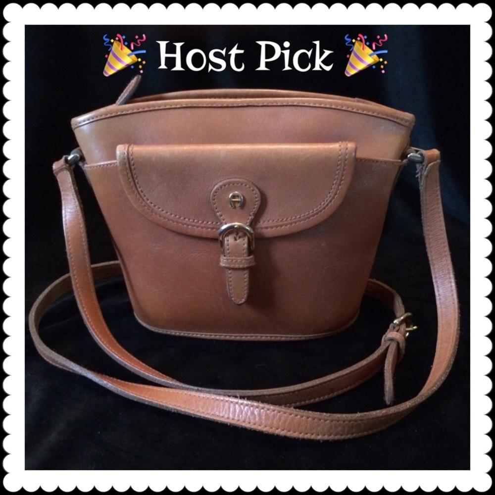 Etienne Aigner Brown Leather Bag—Fabulous!