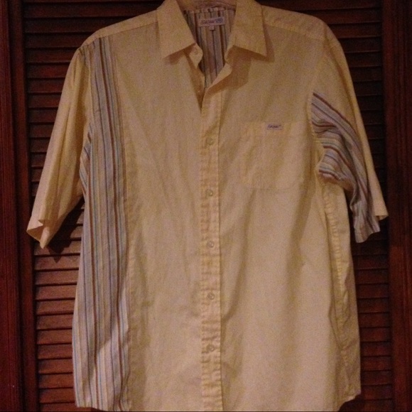 Echo Short Sleeve Casual Button Down Shirt Size L - Picture 2 of 4