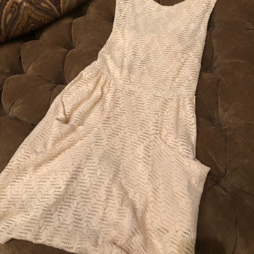 Free People new with tags ivory lined dress.