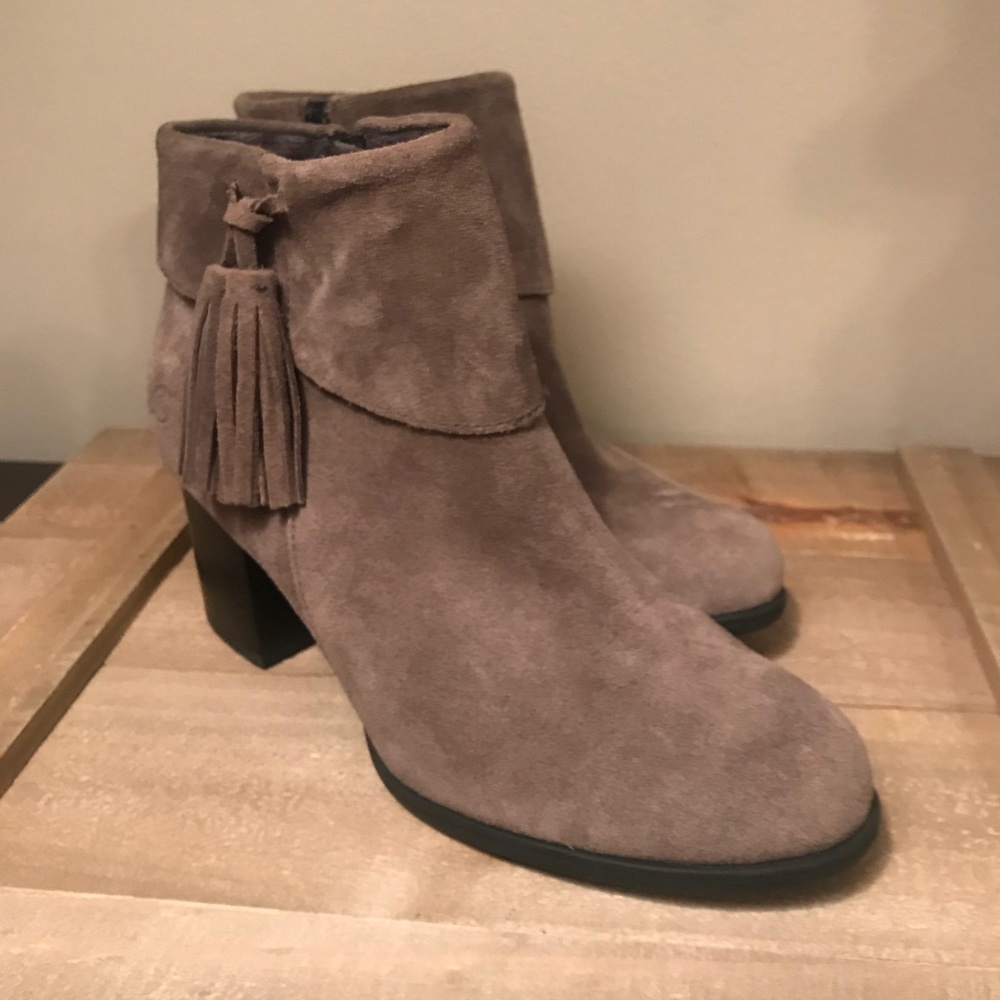 Born Mauvide Tassle Ankle Boots, brand new