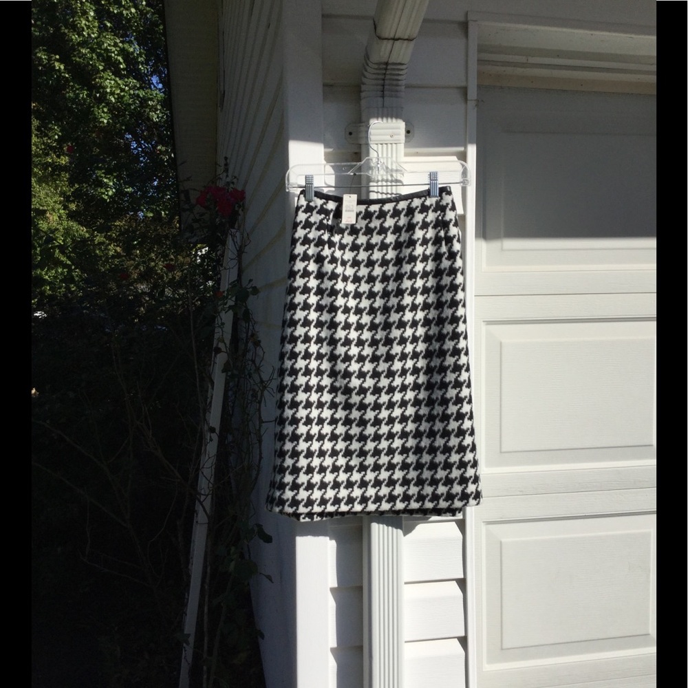NWT Talbots Black & White Houndstooth Wool Lined - Picture 5 of 7