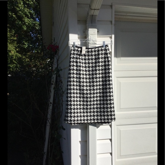 NWT Talbots Black & White Houndstooth Wool Lined - Picture 5 of 7