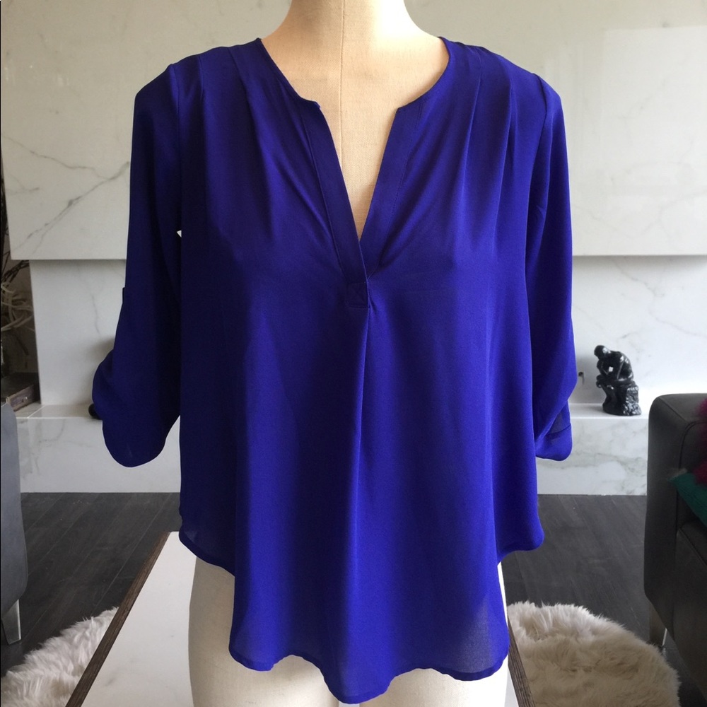 Lush cobalt blue dress shirt