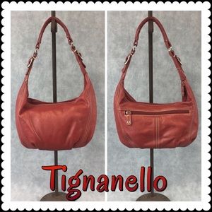 Red Leather Hobo--Incredible!