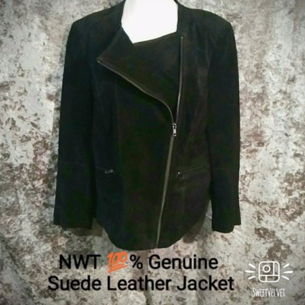 SALE!!! NWT 100% Suede Leather Jacket 22W